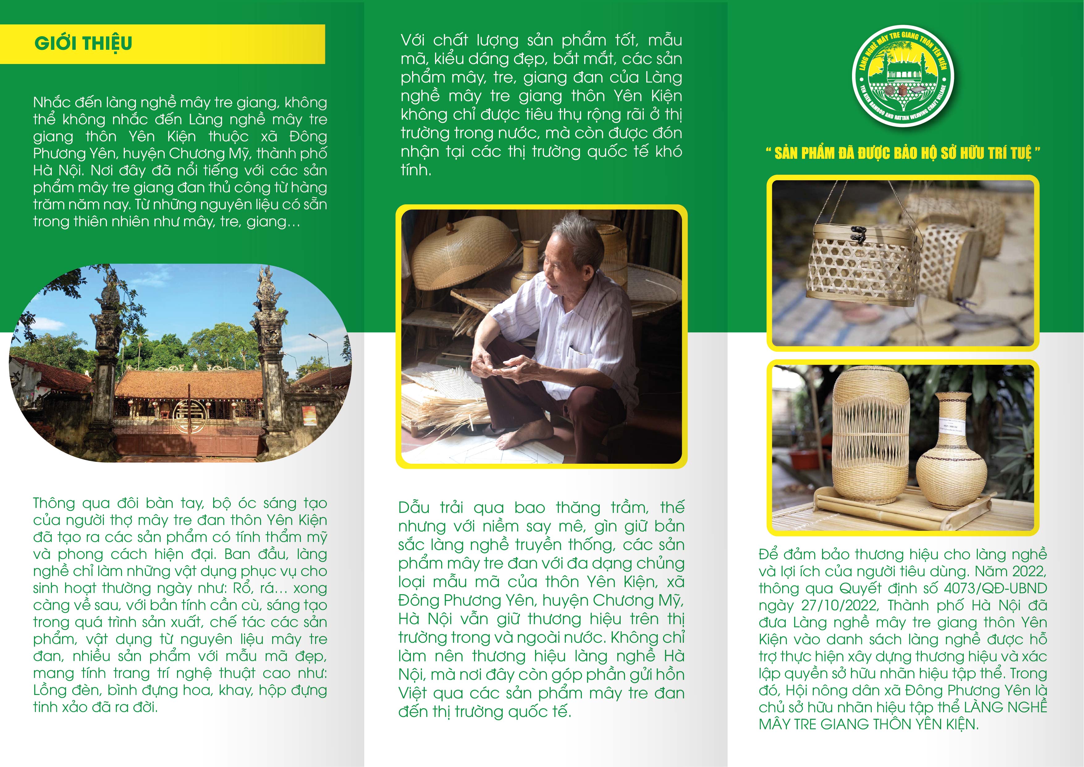 Banner làng nghề Yên Kiện